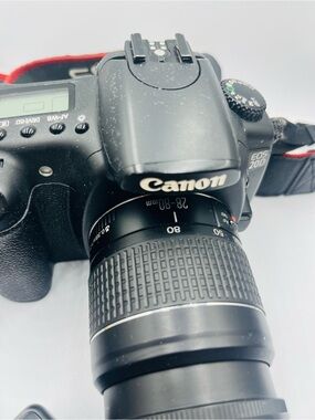 Canon Black DSLR Camera with 28-80mm Zoom Lens
